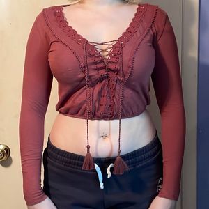 XS American Eagle crop top